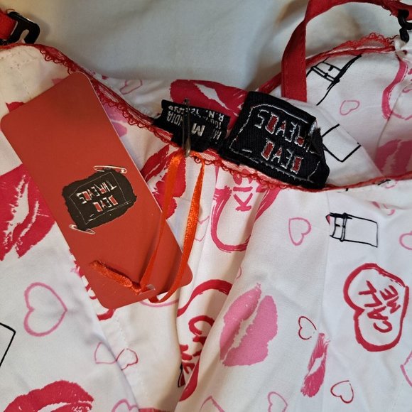 Dead Threads Date Night Flirty Blouse Valentines Womens Top Size M - Picture 8 of 16